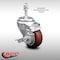 Service Caster 3.5 Inch SS Maroon Polyurethane Swivel 10mm Threaded Stem Caster Brake SCC SCC-SSTS20S3514-PPUB-MRN-TLB-M1015 - alternate 3